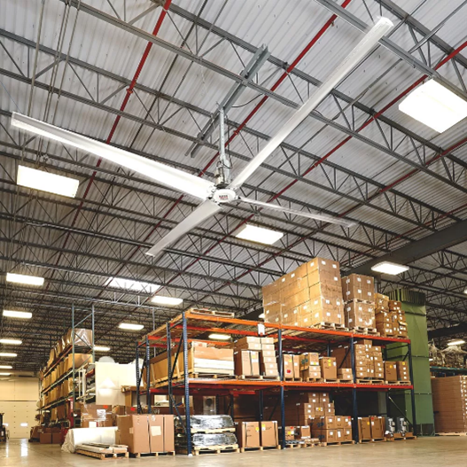 Raktár légcserélő ipari ventilátor